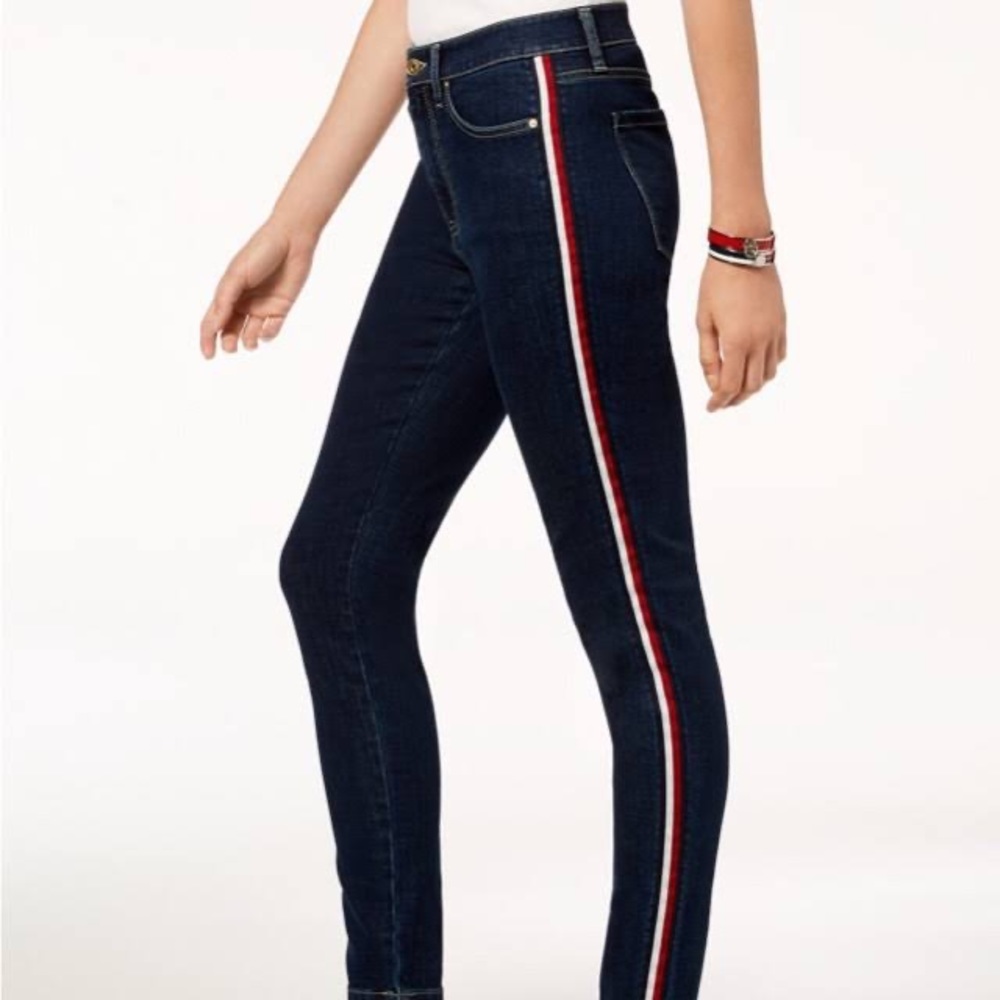 TH Tribeca Side Stipe Skinny Jeans